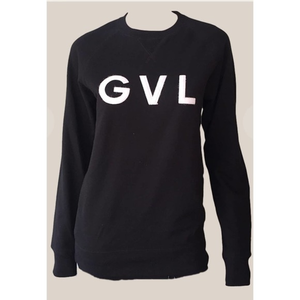 New BILLIAM jeans black sweatshirt GVL Greenville, SC‎ logo size Med